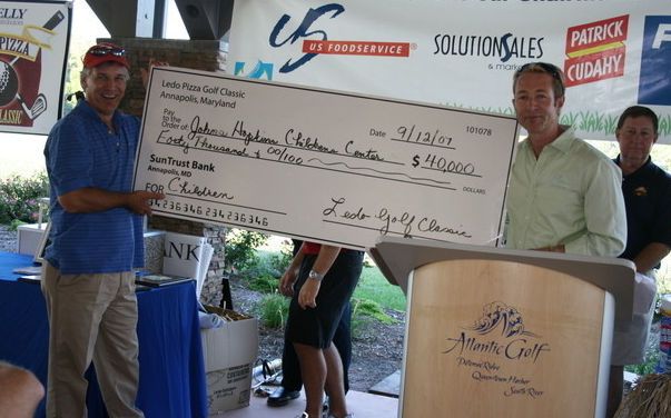 $40,000 Golf Check Presentation to Johns Hopkins