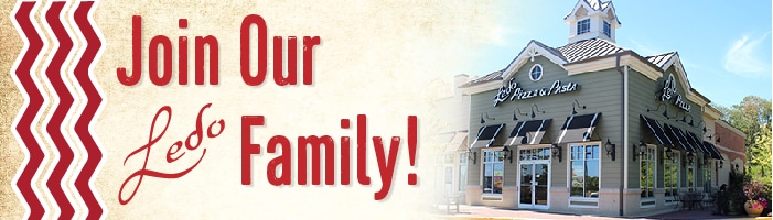 Join Our Ledo Pizza Family Banner