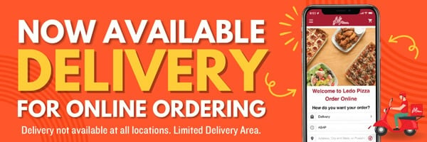 Delivery is Now Available at Ledo Pizza