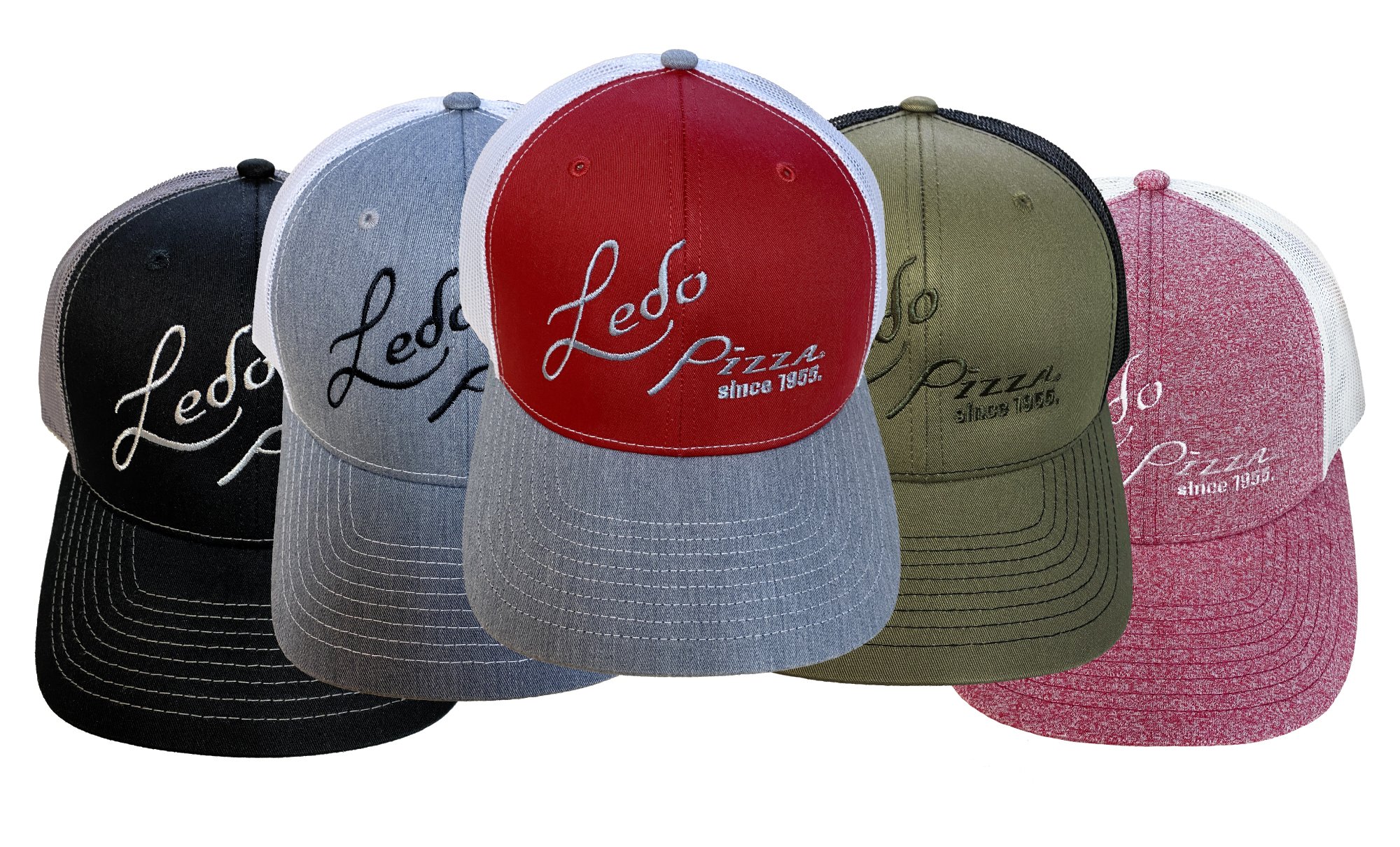 Ledo Emoji Leather Patch Trucker Hat - Ledo Pizza