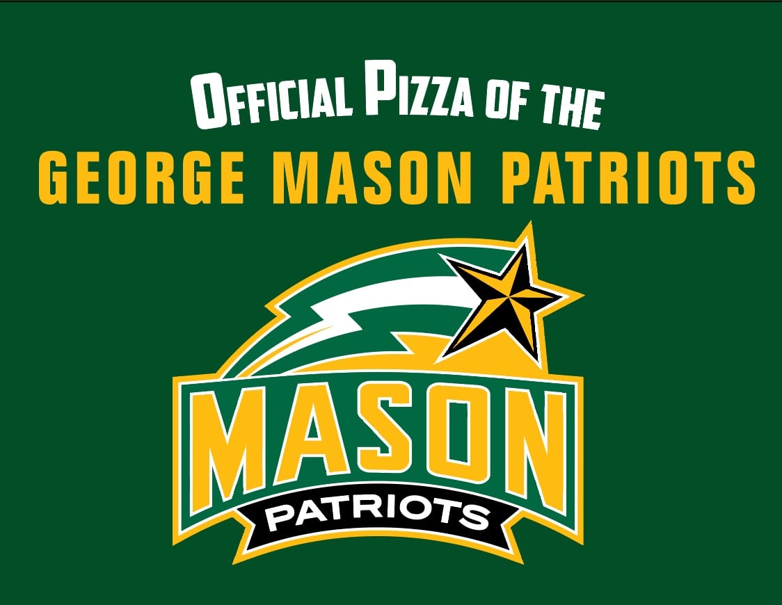 Official Pizza of the George Mason Patriots Logo