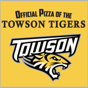 Official Pizza of the Towson Tigers Logo