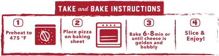 Take and Bake instructions