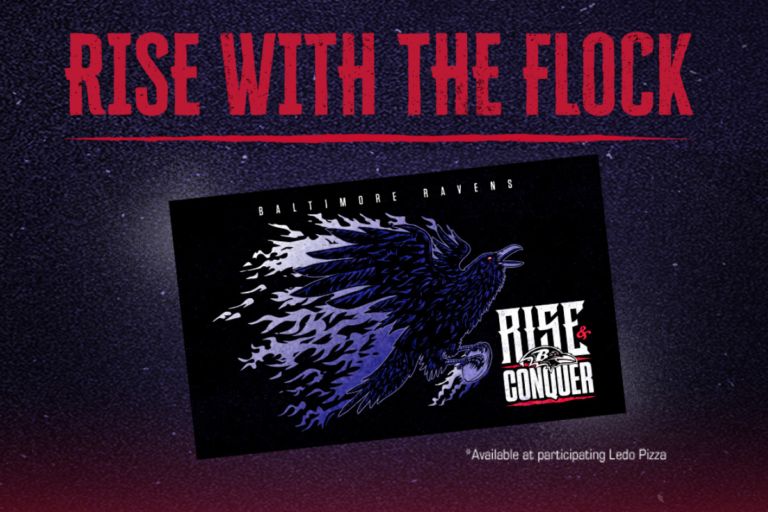 Rise with The Flock: Rise and Conquer limited edition Ravens flag