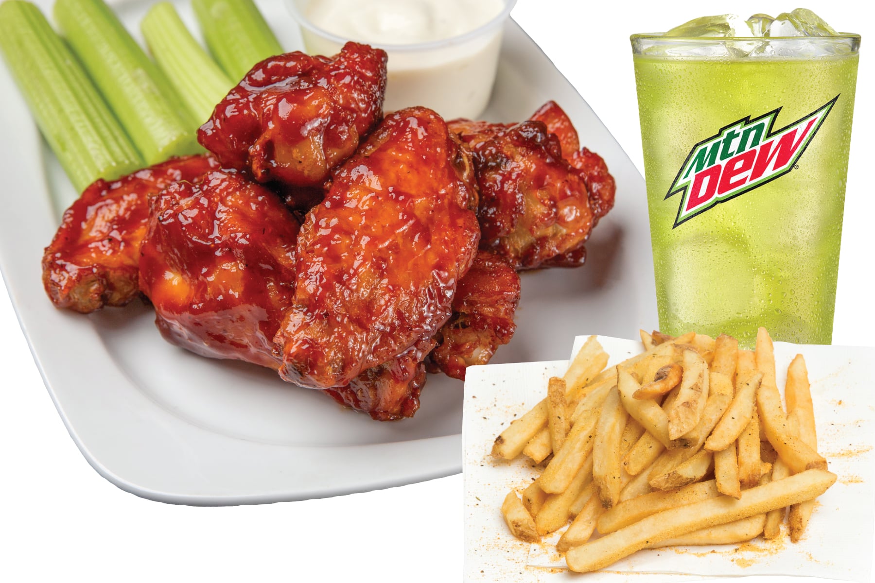 Lunch Deal &ndash; 6 Jumbo Wings, Small Fries & Drink