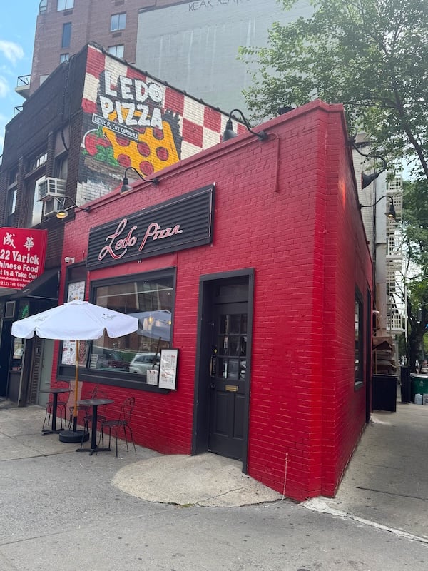 Photo of the front of Ledo Pizza in Manhattan in West Village